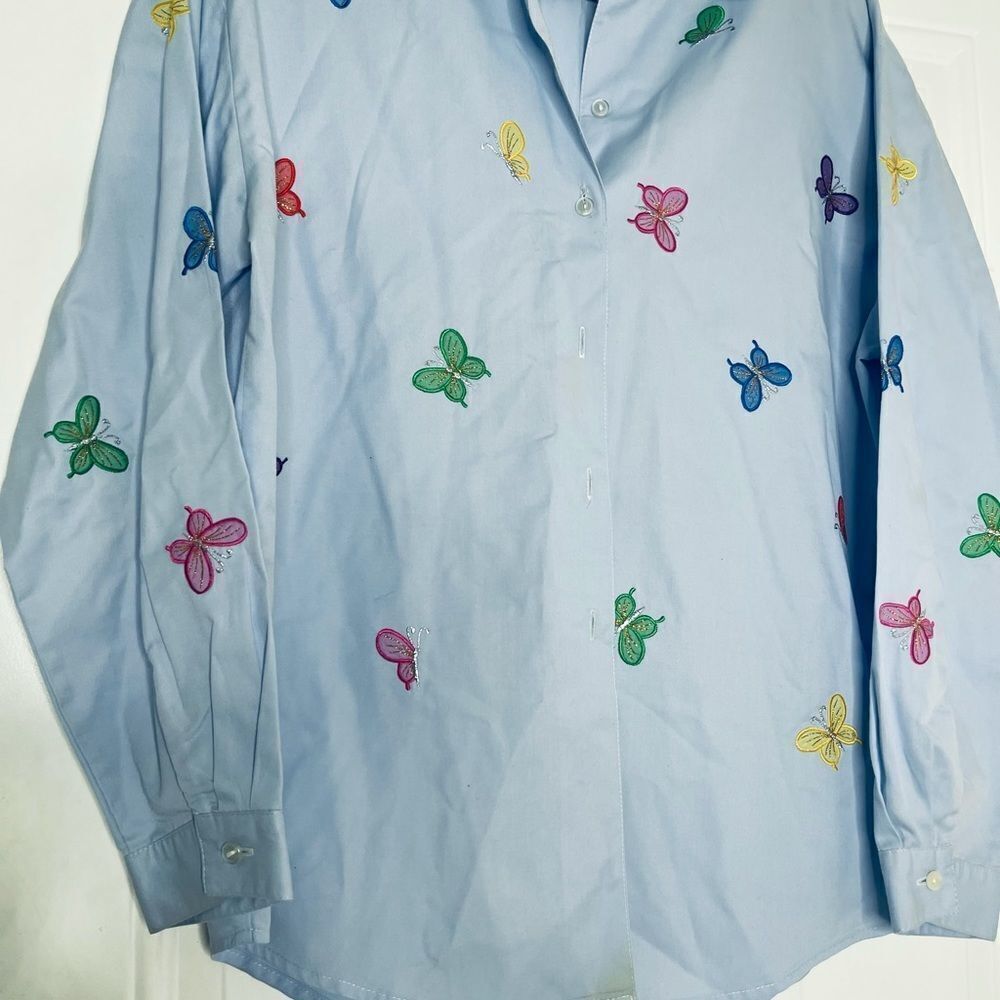 Vintage Butterfly Women’s Button Down Shirt‎ - Picture 3 of 9